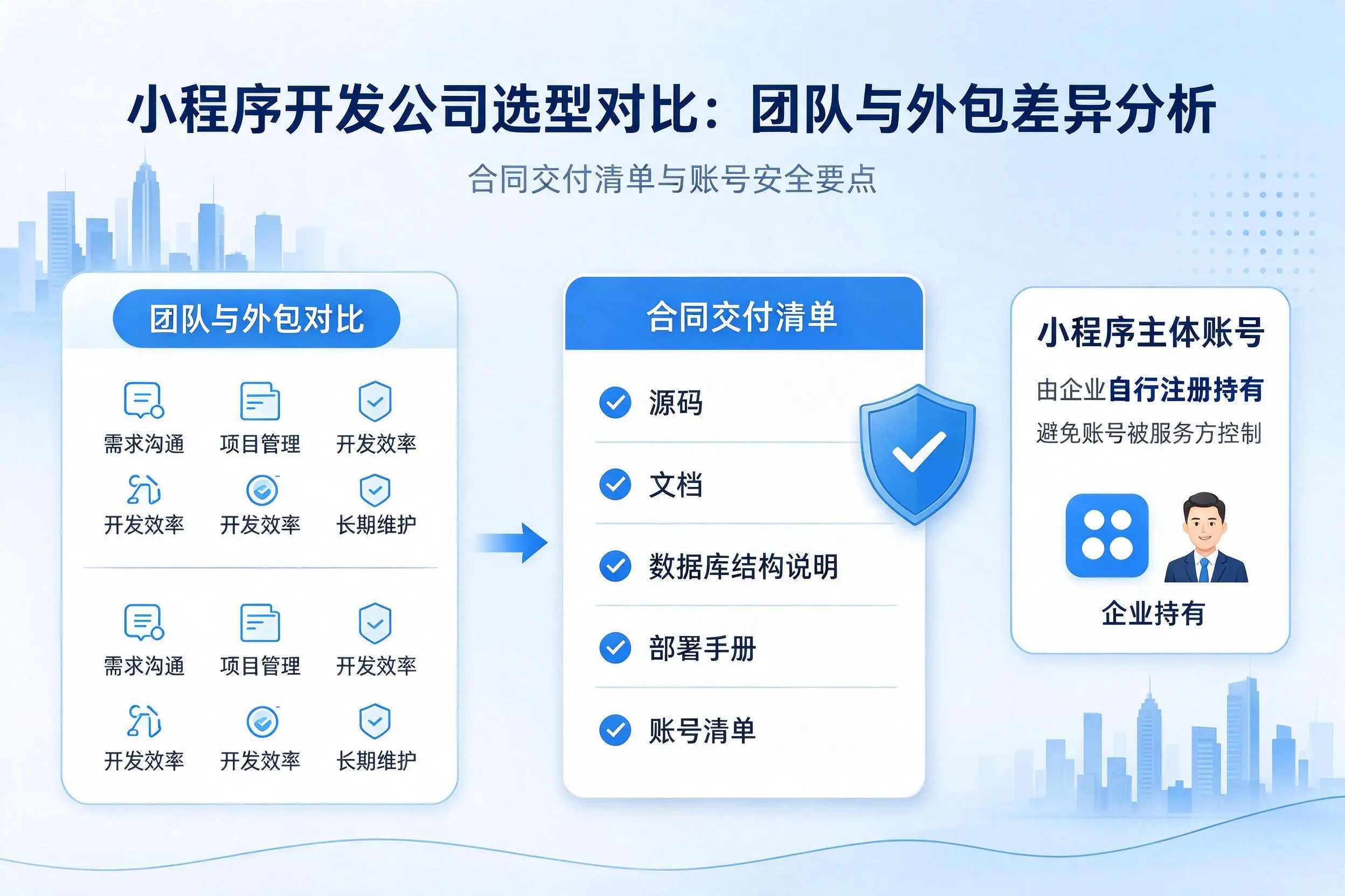 防城港小程序开发公司选型对比:团队与外包差异分析