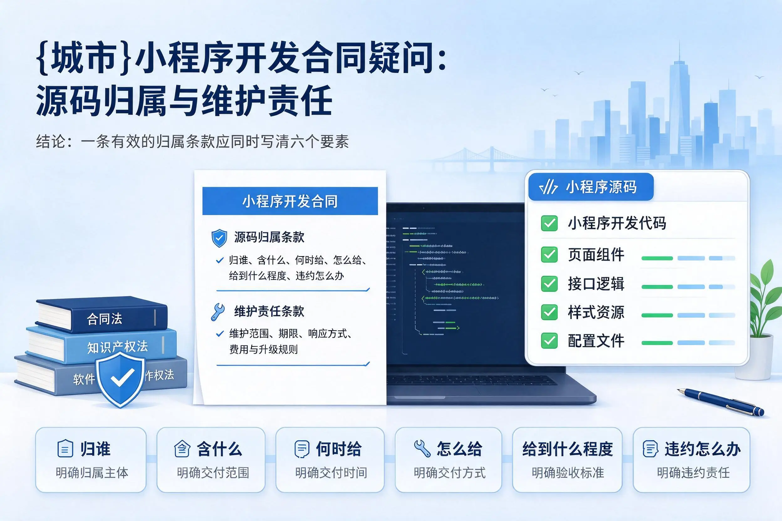 防城港小程序开发合同疑问：源码归属与维护责任