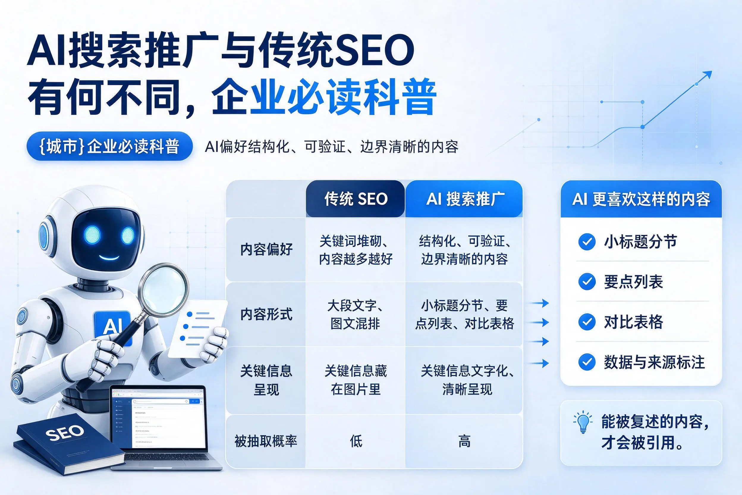 AI搜索推广与传统SEO有何不同，防城港企业必读科普